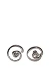 Panconesi Small Spiral Vortex Huggies In Metallic