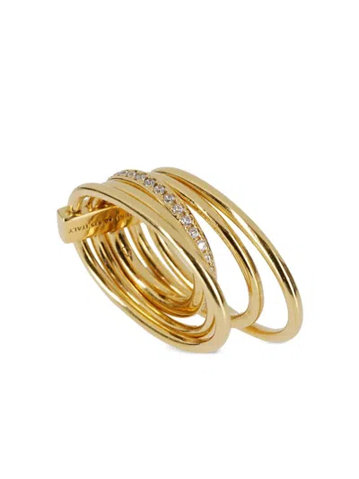 Panconesi "solar Crystal" Ring In Gold