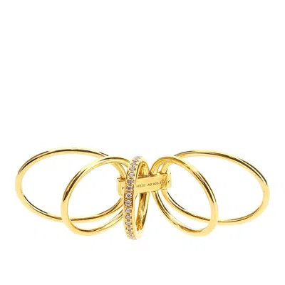 Panconesi 'solar Crystal' Ring In Gold
