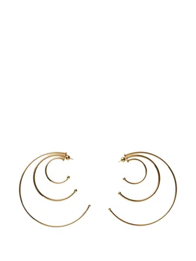 Panconesi Solar Hoop Earrings In Gold
