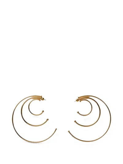 Panconesi Solar Triple-hoop Earrings In Gold