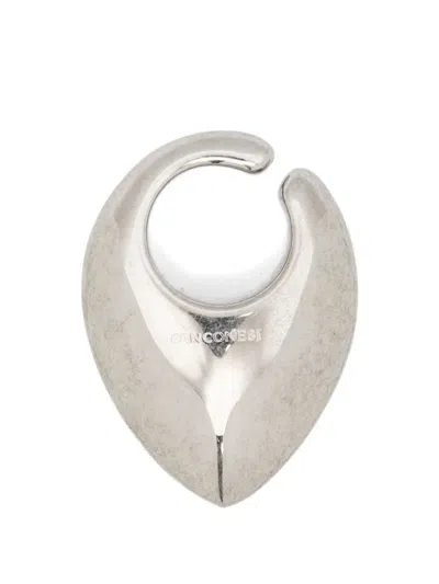 Panconesi Spada Drop Ear Cuff In Silver