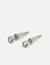 Panconesi Silver & Gold Spina Diamanti Small Earrings In Silver