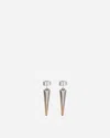 Panconesi Silver & Gold Spina Diamanti Small Earrings In Grey