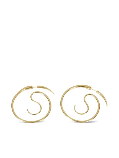 Panconesi Spina Hoop Earrings In Gold