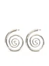 Panconesi Spiral Earrings In Metallic