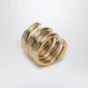 Panconesi Spiral Ring In Gold And Silver Tone In Gold
