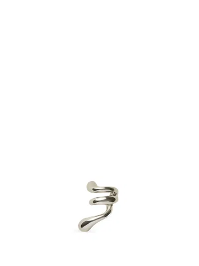Panconesi Spiral-shaped Ear Cuff In Silver
