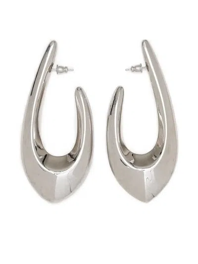 Panconesi Teardrop-shaped Hoop Earrings In Metallic
