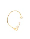 Panconesi Three Point Ear Cuff Accessories In Gold