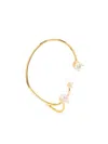 Panconesi Three Point Ear Cuff Accessories In Gold