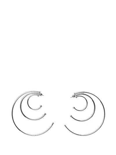 Panconesi Triple-hoop Earrings In Metallic