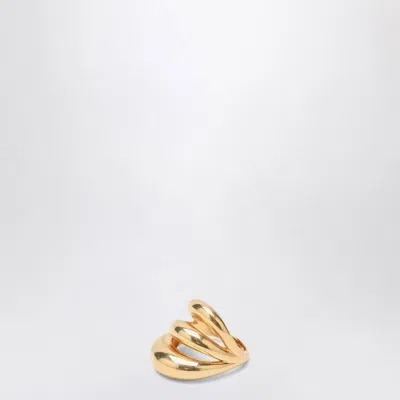 Panconesi Triptych Blow Up Gold Ring