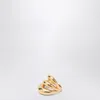 Panconesi Triptych Blow Up Ring In Gold