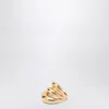 Panconesi Triptych Blow Up Ring In Gold