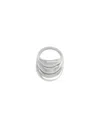 Panconesi Triptych Blow Up Ring In Silver
