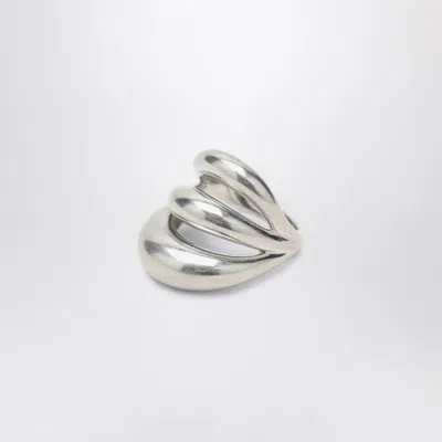 PANCONESI TRIPTYCH BLOW UP SILVER RING
