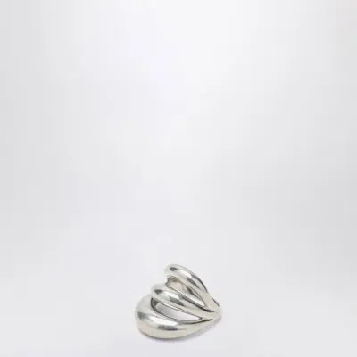 PANCONESI TRIPTYCH BLOW UP SILVER RING