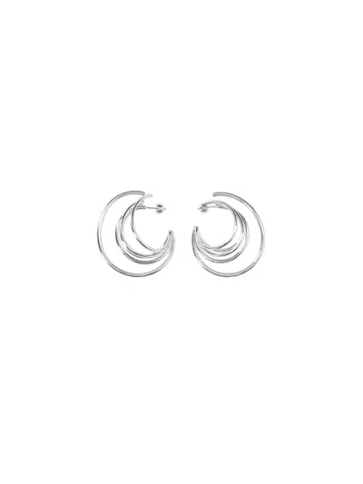 Panconesi "triptych" Earrings In Silver