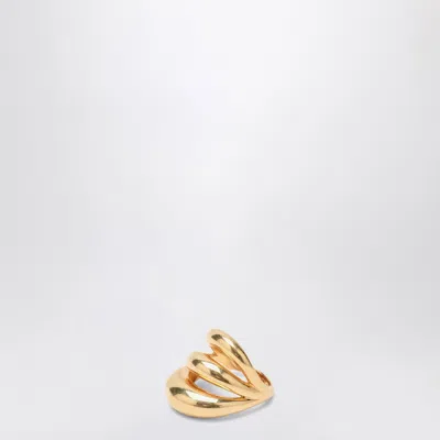 Panconesi Triptych Blow Up Gold Ring In Metallic