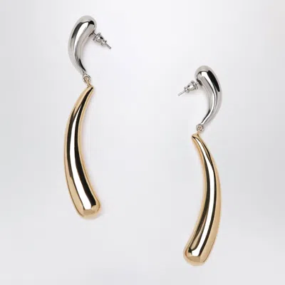 Panconesi Two-tone Silver/gold Drop Earrings