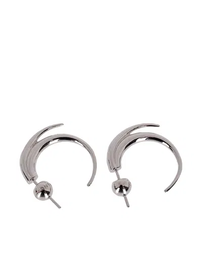 Panconesi Vortice Curved Earrings In Silver