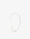 PANCONESI THREE-POINT 925 STERLING-SILVER AND PEARL EAR CUFF