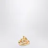 Panconesi Triptych Blow Up Ring In Gold