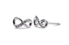 Pandora - Sparkling Infinity Stud Earrings - In Silver