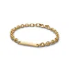 Pandora 14k Gold Plated Engravable Bar Link Bracelet In Gold Plated
