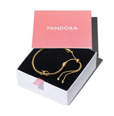Pandora 14k Gold-plated Forever Always Infinity Bracelet Gift Set