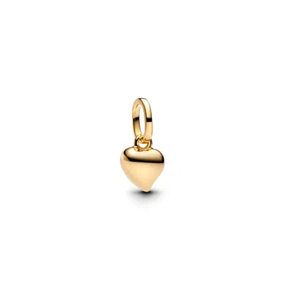 Pandora 14k Gold Plated Heart Mini Dangle Charms