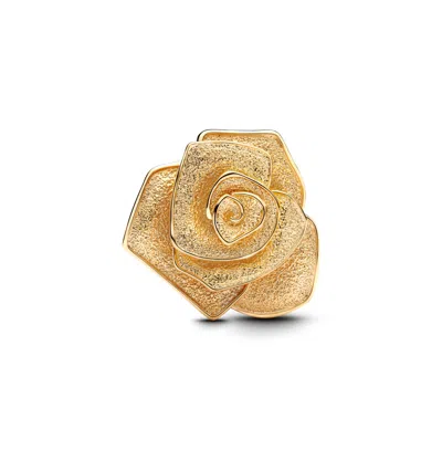 Pandora 14k Gold Plated Rose Bloom Oversized Charms