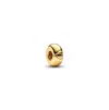 Pandora 14k Gold Plated Round Clip Charms In Gold Plated