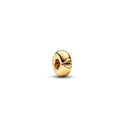 Pandora 14k Gold Plated Round Clip Charms