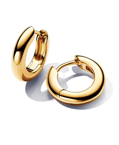 Pandora 14k Gold-plated Round Hoop Earrings