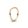 Pandora 14k Gold-plated Timeless Polished Wishbone Ring In Gold