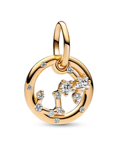 Pandora 14k Gold-plated Zodiac Dangle Charm In Scorpio