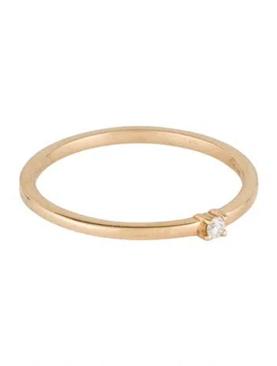 Pre-owned Pandora 14k Lab-grown Diamond Solitaire Band In Multicolor