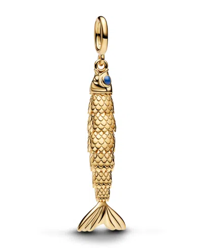 Pandora Articulated Fish Dangle Charm In Gold