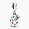 Pandora Artists Palette Sterling Silver Dangle In Multi