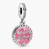 Pandora Birthday Cake Sterling Silver Dangle In Pink