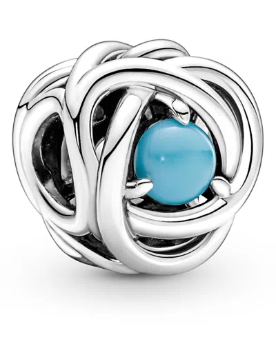 Pandora Birthstone Crystals Eternity Circle Charm In Silver
