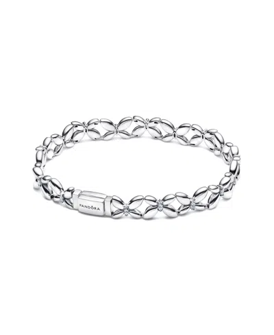Pandora Butterfly Link Bracelet In Silver