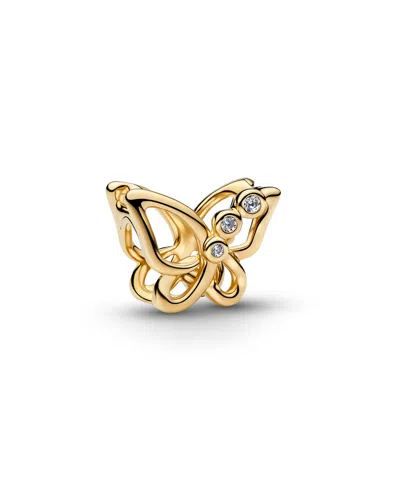 Pandora Butterfly Openwork Charm In Gold
