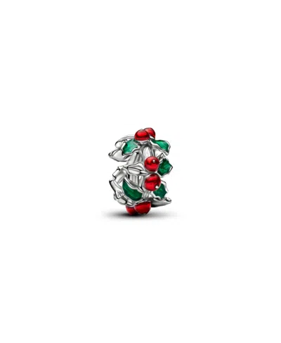 Pandora Christmas Holly Charm In Red