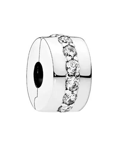 Pandora Circular Fixed Clip Beads In Metallic
