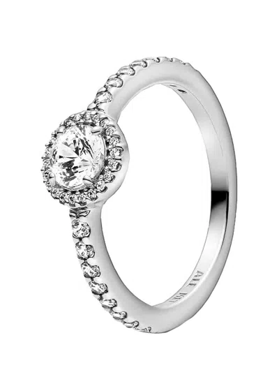 Pandora Classic Sparkle Halo Ring In Metallic