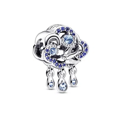 Pandora Cloud & Swallow Charm In Silver