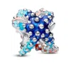 Pandora Colourful Starfish Mini Charms In Blue